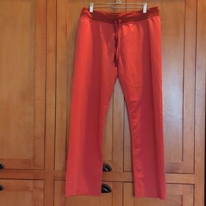 Figs Orange Scrub Pull On Pants Medium